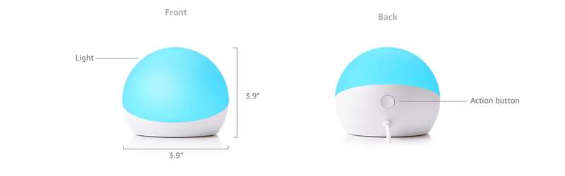 Echo Glow Multicolor Smart Lamp for Kids - Requires Compatible Alexa-enabled Device