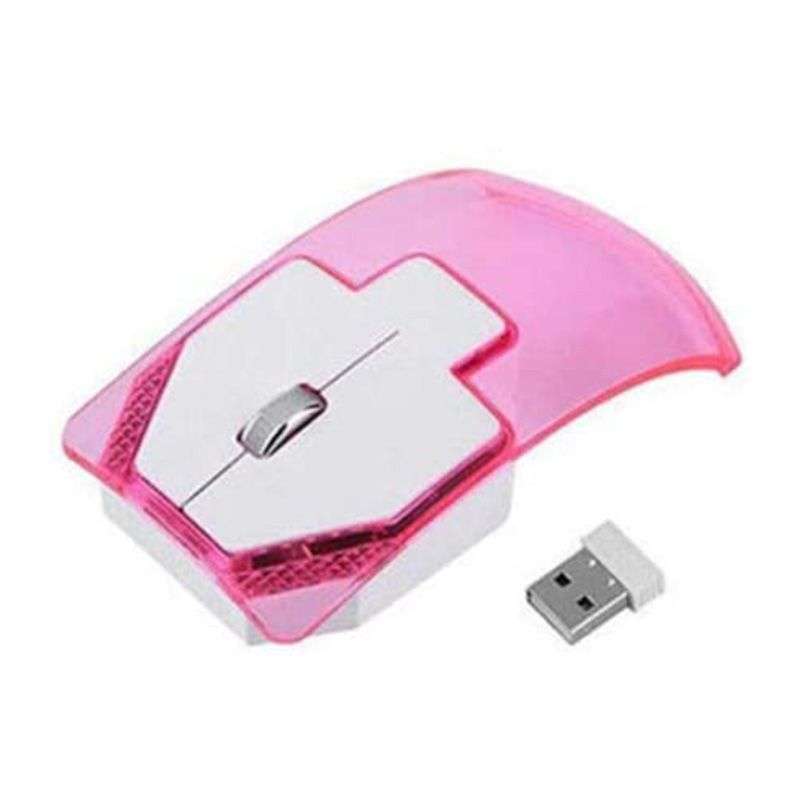 Wireless Transparent LED Mouse 2.4GhZ Light Green - Transparent