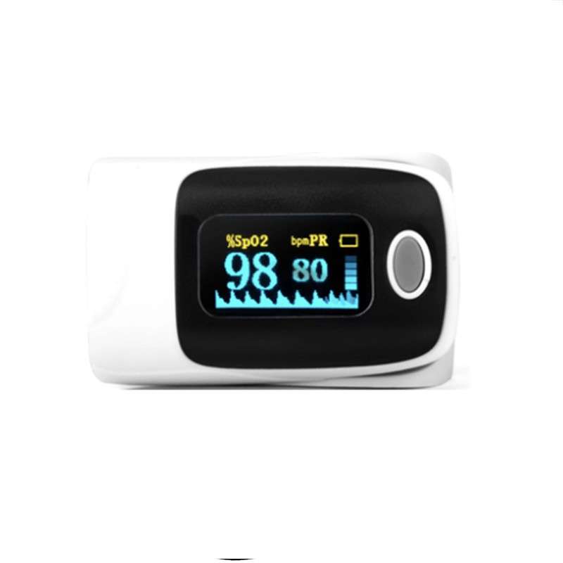 Finger Pulse Oximeter Fingertip Heart Rate Monitor White