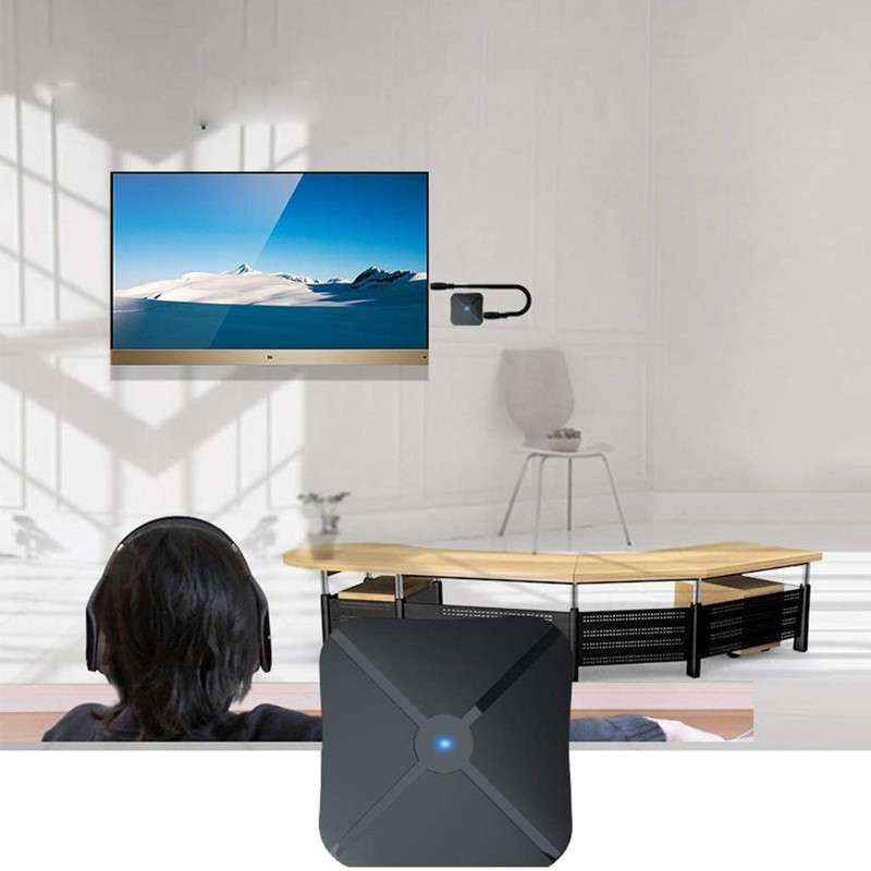 Wireless Bluetooth Transmitter Receiver 3.5mm Audio Adapter for TV