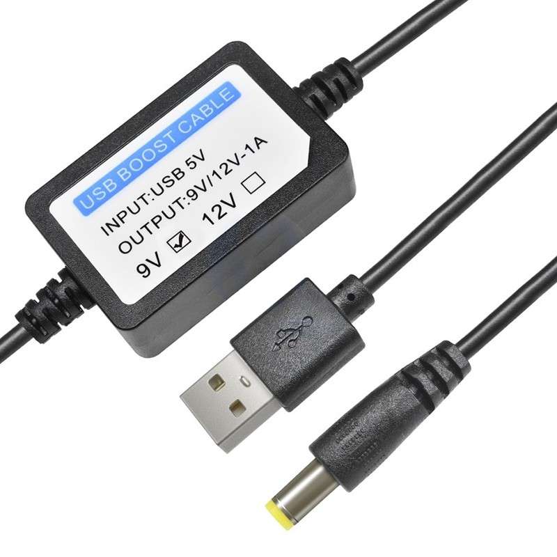 DC-DC Converter Cable USB 5V to 9V DC Jack Step-up Power Module