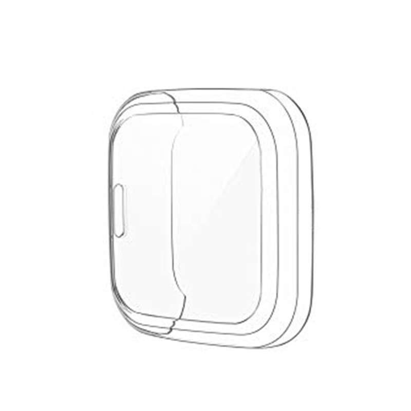 Fitbit Versa 2 Bumper Protective Case and Screen Protector Clear