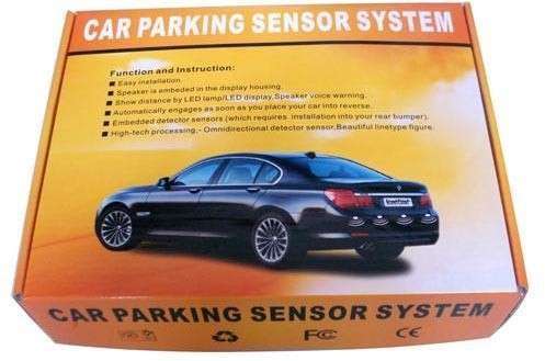 Car Reverse Parking Sensor Rear 4 Sensors LCD Display