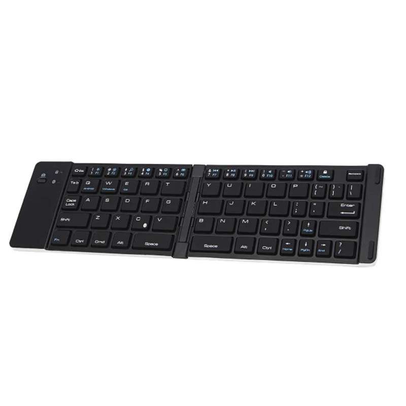 Wireless Bluetooth Foldable Keyboard Black