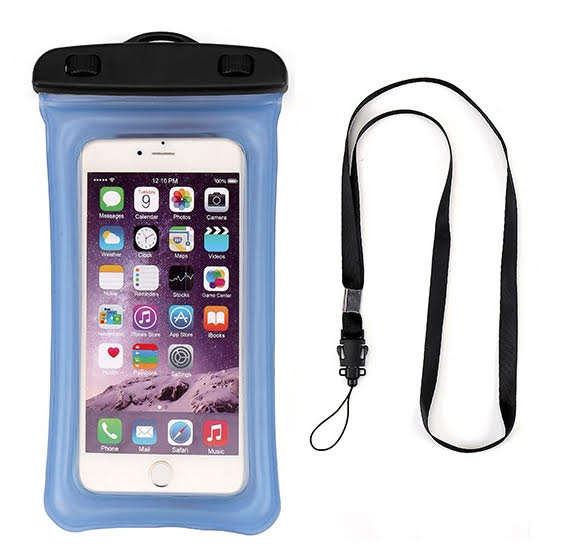 Waterproof Smartphone Case (Max Cellphone size 6.5) White