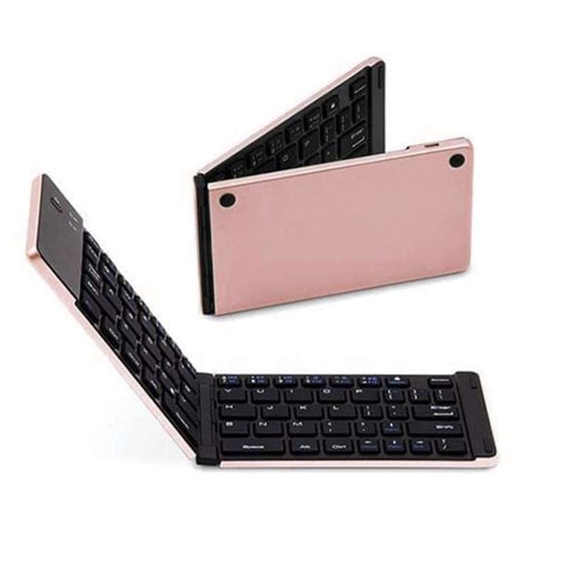 Wireless Bluetooth Foldable Keyboard Black