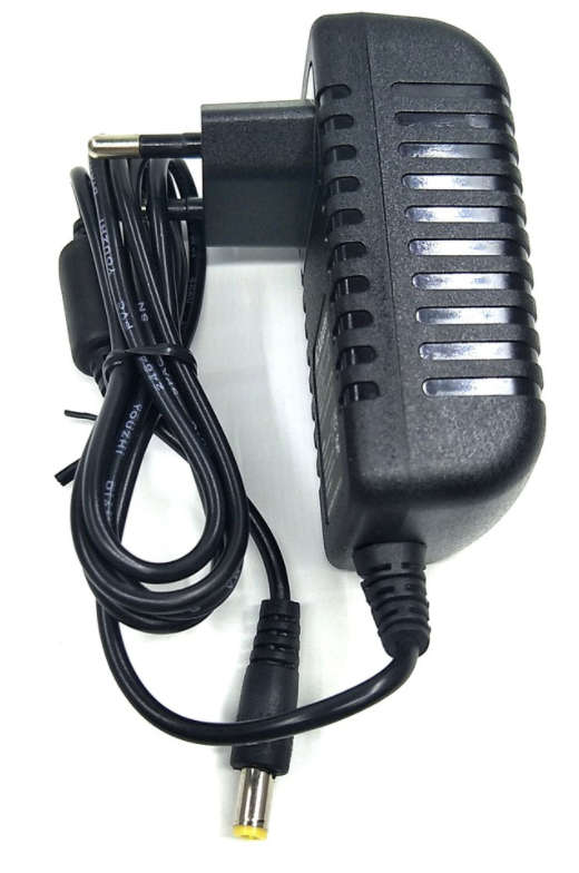 9V 3A 5.5mm x 2.1mm Power Adapter Charger (European Plug) - Black