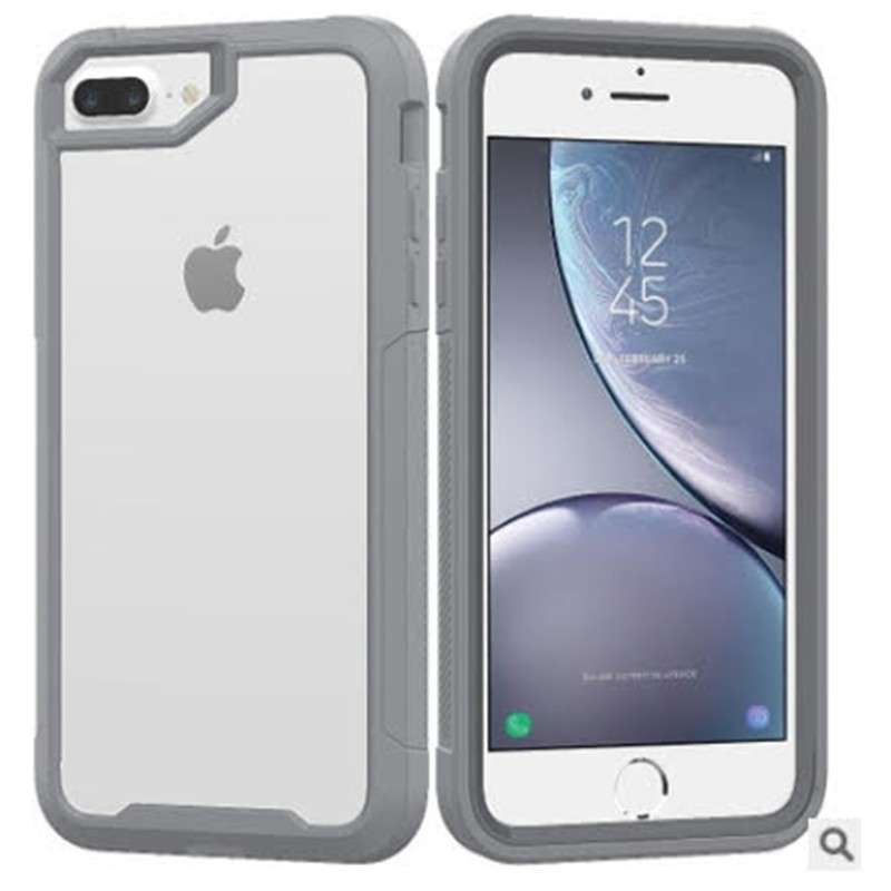 iPhone Xs Max 6.5 Shockproof Rugged Case Cover Light Grey