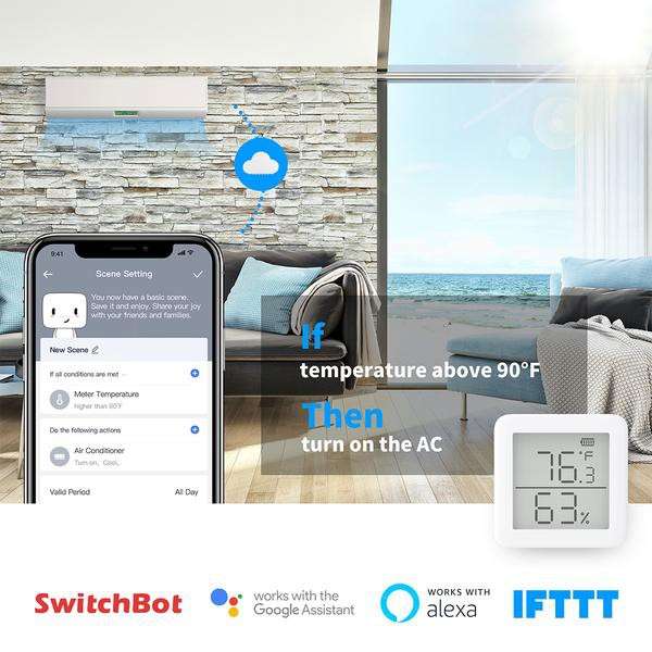 SwitchBot Thermometer Hygrometer - Wireless Temperature Humidity Sensor with Home Assistant