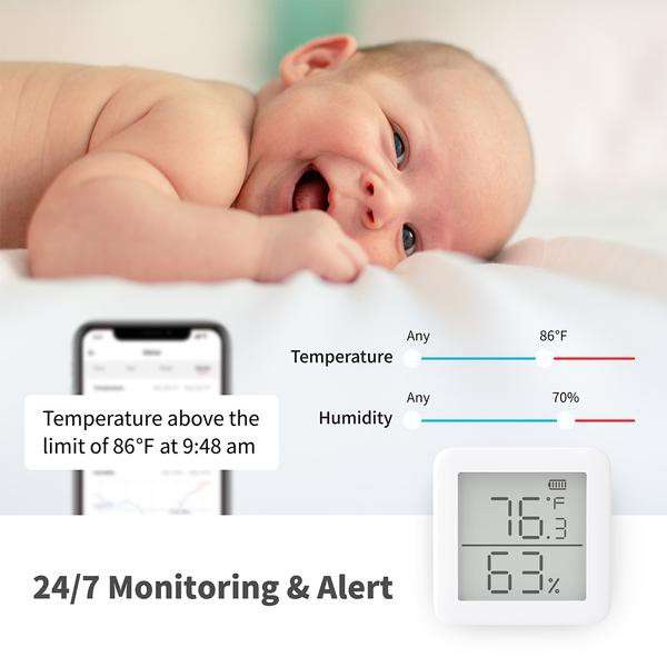 SwitchBot Thermometer Hygrometer - Wireless Temperature Humidity Sensor with Home Assistant