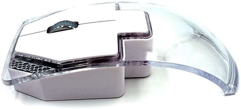 Wireless Transparent LED Mouse 2.4GhZ Light Green - Transparent