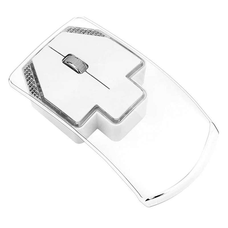 Wireless Transparent LED Mouse 2.4GhZ Light Green - Transparent
