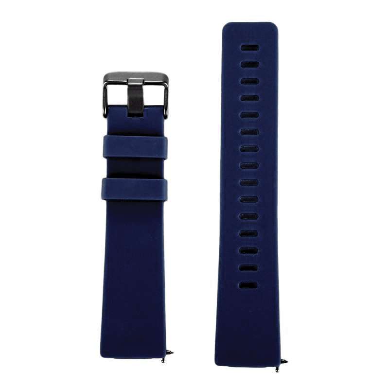 Fitbit Versa Silicone Watch Strap - Airforce Blue Dark Blue Large