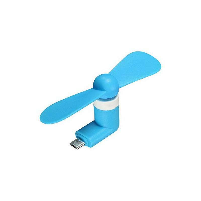 Portable Micro USB Fan (works with most Smart Phones with Micro USB) Light Green