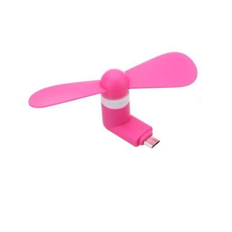 Portable Micro USB Fan (works with most Smart Phones with Micro USB) Light Green