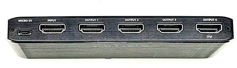 HDMI 4-Way Splitter 4K 60 Hz fps HDR HDCP 2.2 1x4 Scaler with EDID 120 Hz