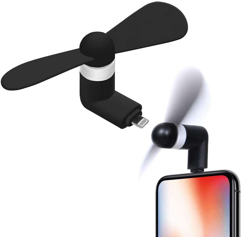 Portable Lighting USB Fan (Compatible with most iPhones) Orange