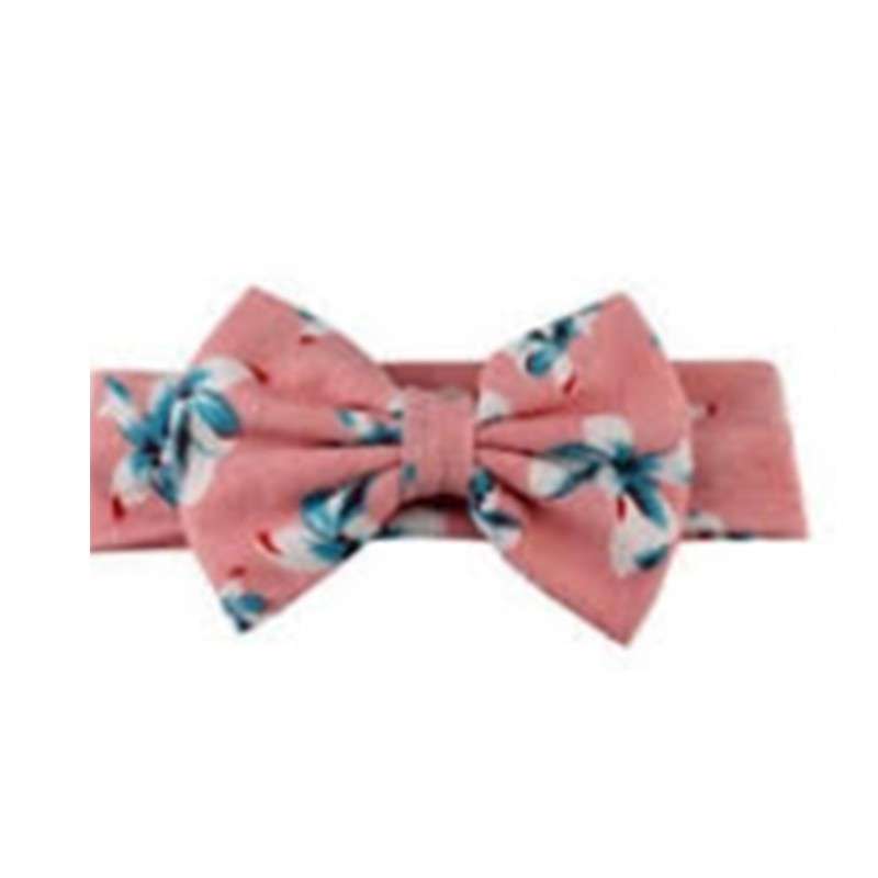 Child headband Cream and Red Floral