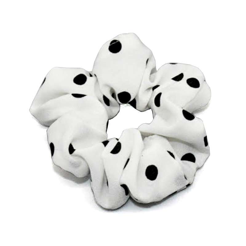 Hair Scrunchies Red Spotted
