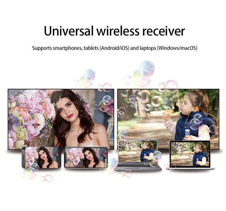 AnyCast M100 Wireless 4K Media Dongle WiFi Display Receiver - Share your phone display on your TV