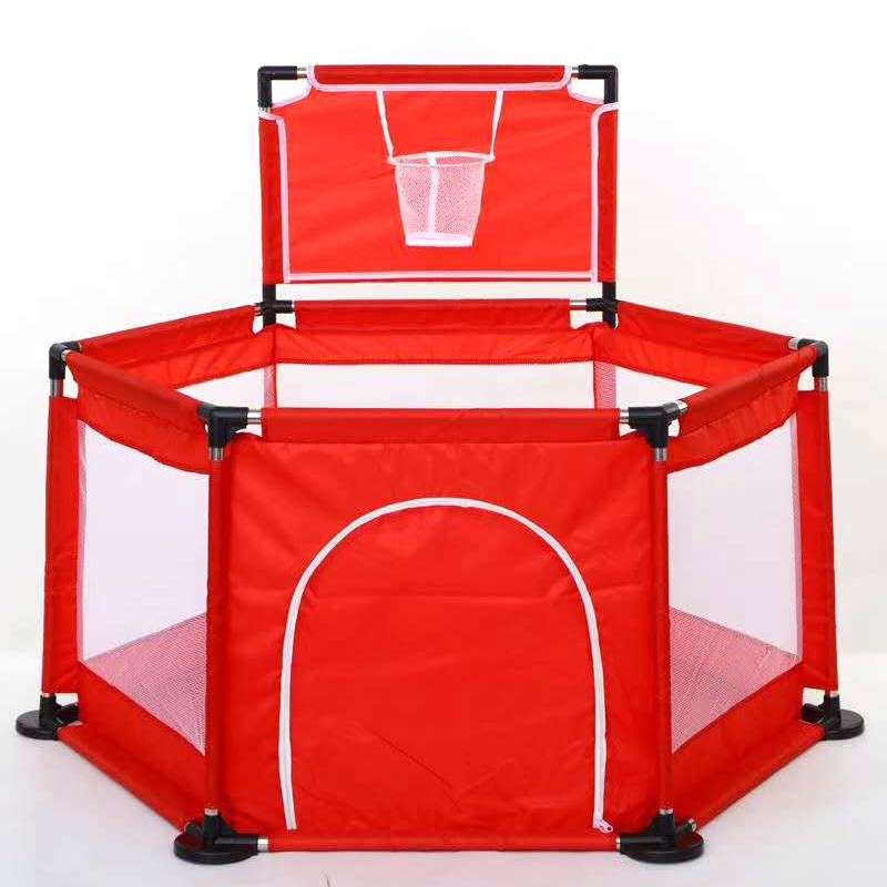 Baby Playpen - Hexagon Red