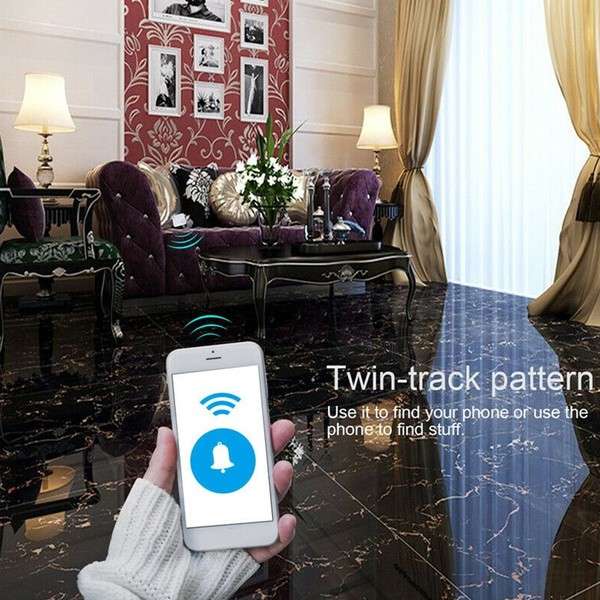 Mini Mate GPS Bluetooth Tracker Key Finder Locator Anti-Lost Device Tracker - Black