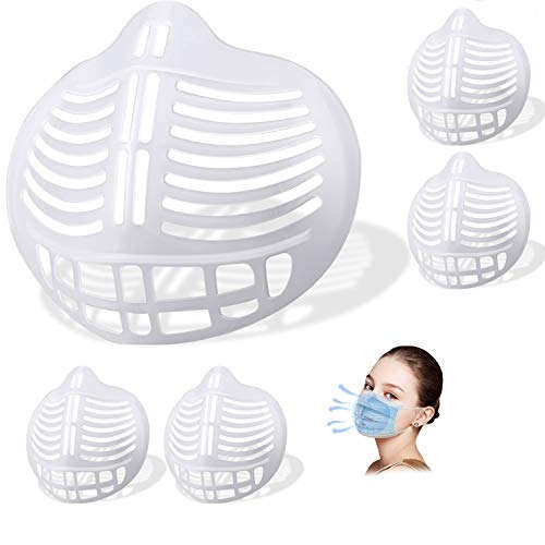 Face Mask Inner Support Bracket - More Space for Comfortable Breathing - Washable Reusable (3 Pack)