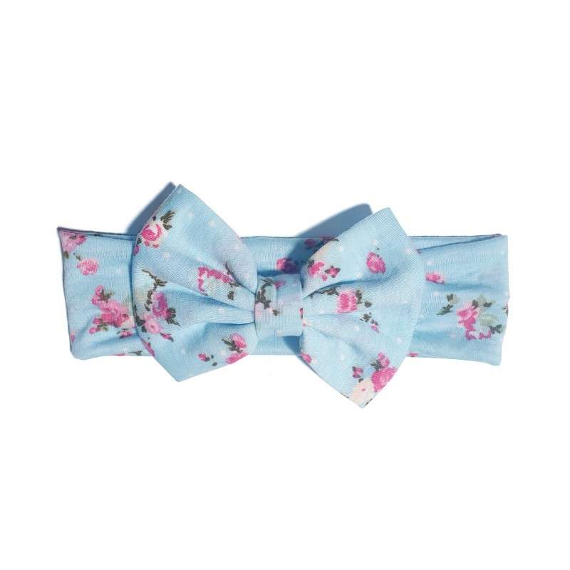Child headband Cream and Red Floral