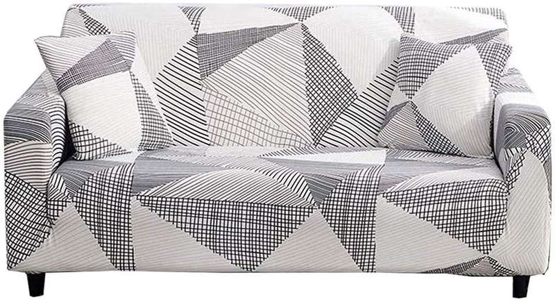 Stretch Fabric Couch Covers Retro 4x Seater (235-300cm)-Extra Large