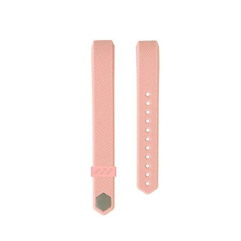 Fitbit Alta Silicon Band - Adjustable Replacement Strap - Baby Pink  Large Small
