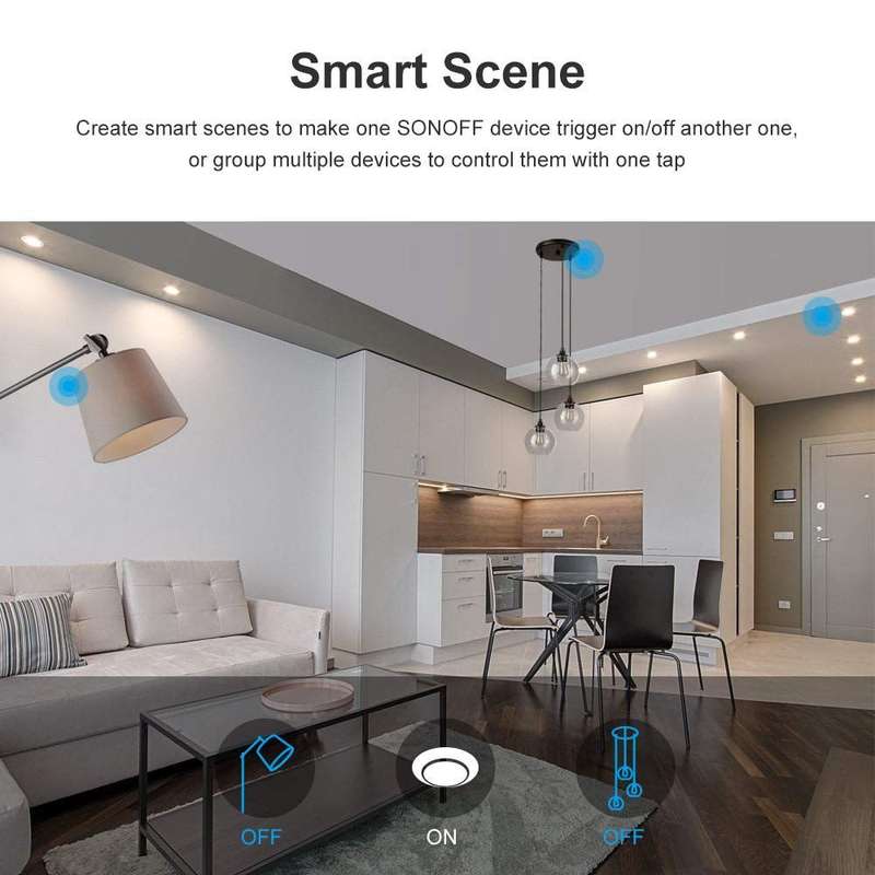 SONOFF TX T3 WiFi Smart Light Switch - Black (Requires Neutral Wire) 1 Gang