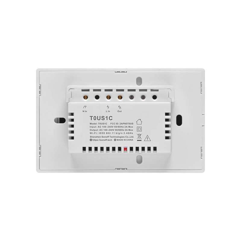 SONOFF TX T3 WiFi Smart Light Switch - Black (Requires Neutral Wire) 1 Gang