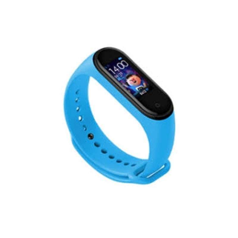 Replacement Silicone Strap for Xiaomi Mi 4 Smart Band Blue.