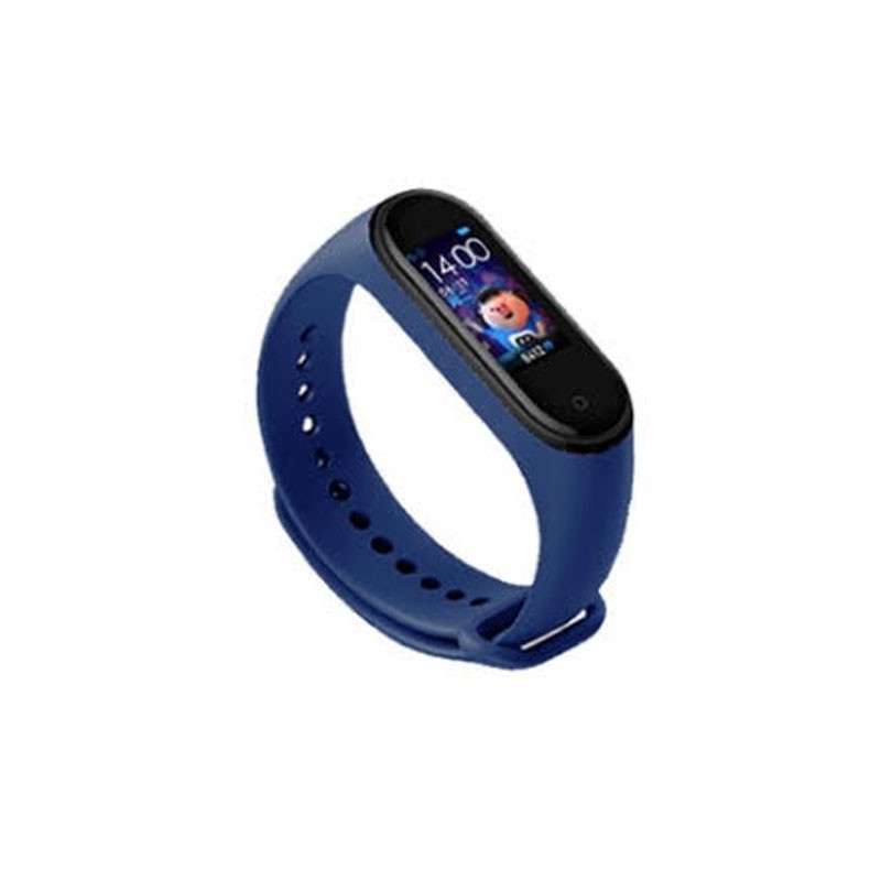 Replacement Silicone Strap for Xiaomi Mi 4 Smart Band Blue.