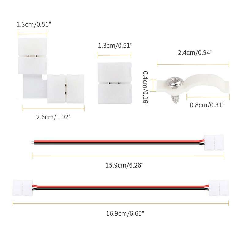 RGB LED Strip Connector Kit-2 Pin