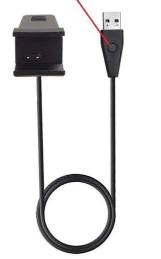 Fitbit Alta HR Replacement USB Charging Cable (with reset button) - 30cm