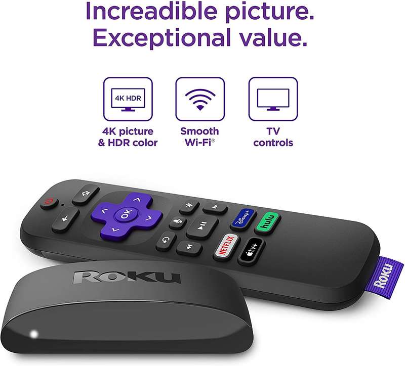 Roku Express 4K+ (2021) Streaming Media Player HD/4K/HDR