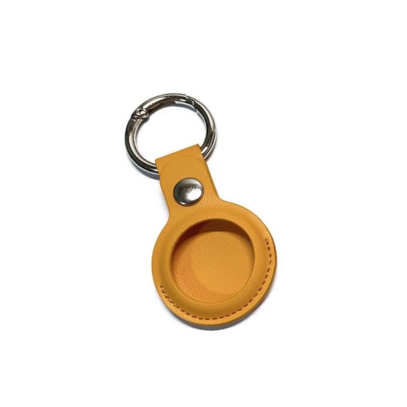 Leather Holder for Apple Airtag Ruby Red