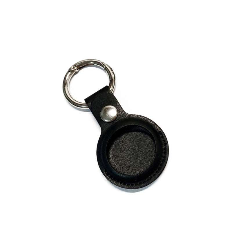 Leather Holder for Apple Airtag Ruby Red