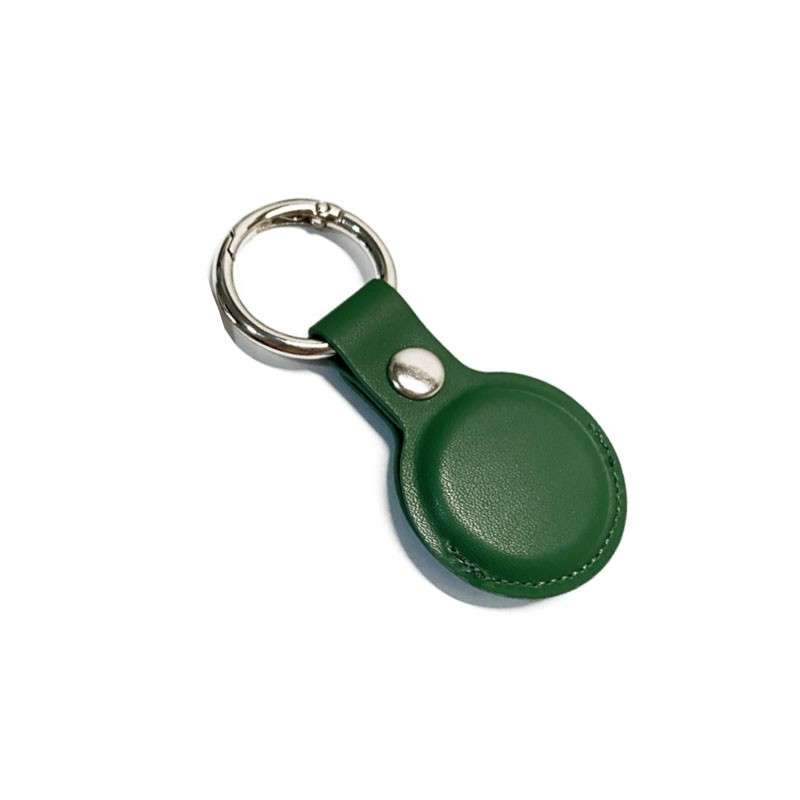 Leather Holder for Apple Airtag Ruby Red