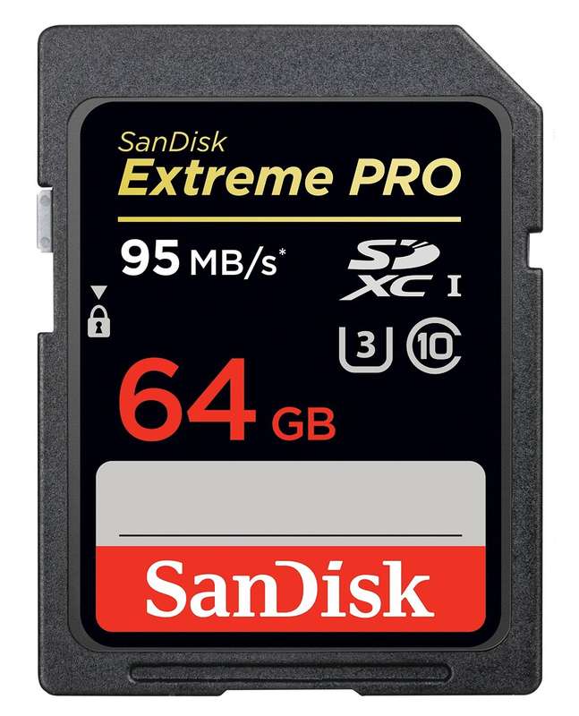 SanDisk 64GB Extreme Pro 95MB/Sec SDXC Card - SanDisk