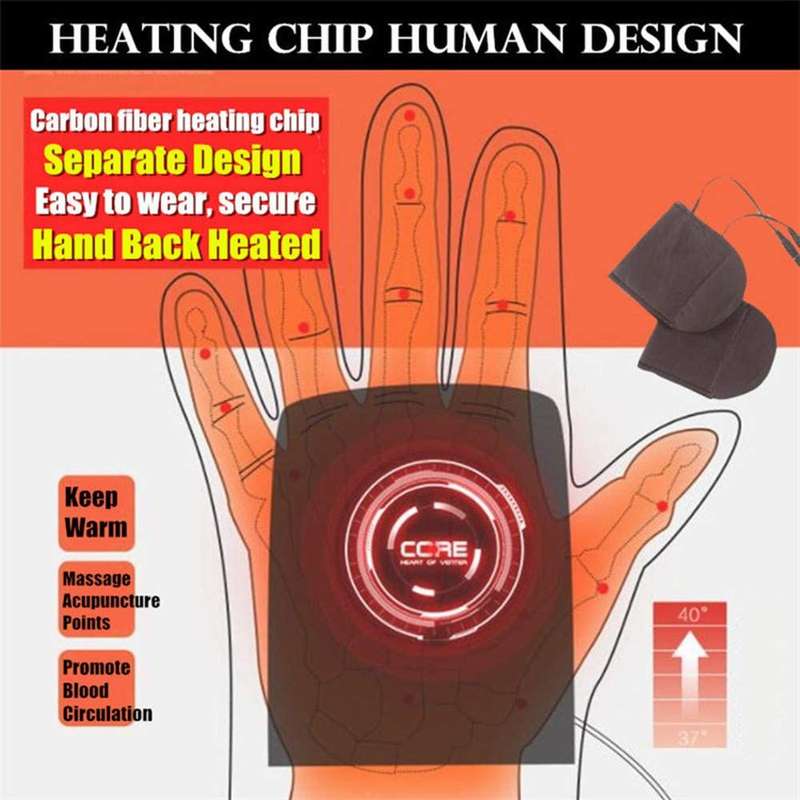USB Heated Gloves Mint.