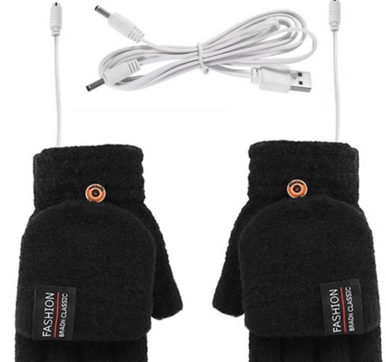 USB Heated Gloves Mint.