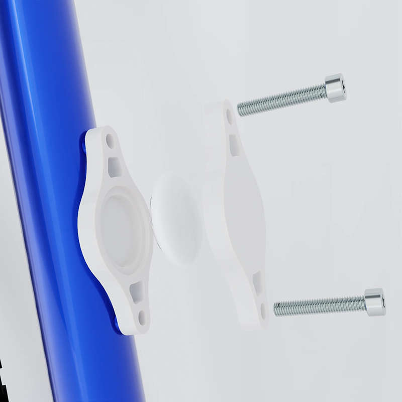 Airtag Bike Mount Light Grey