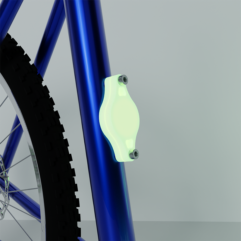 Airtag Bike Mount Light Grey