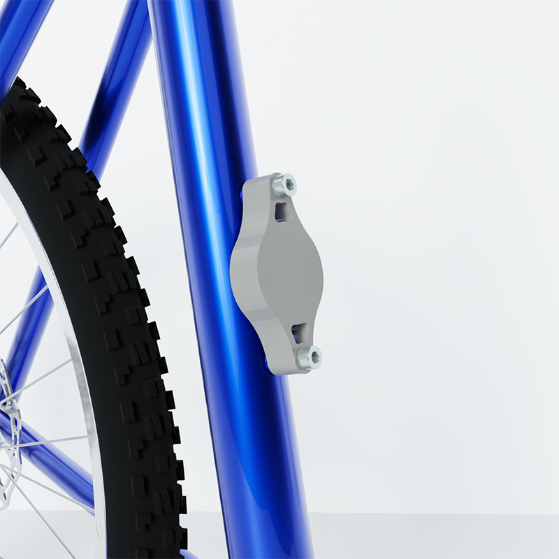 Airtag Bike Mount Light Grey