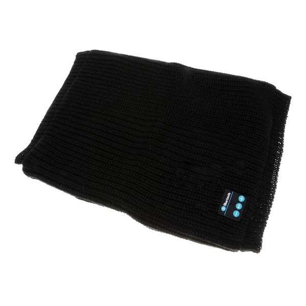 Warm Knitted Style Buff Scarf with Built-in Wireless Bluetooth Headphones Royal Blue