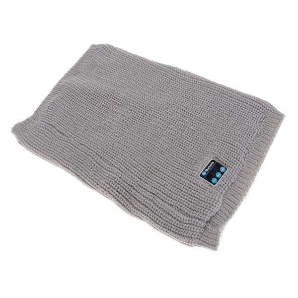 Warm Knitted Style Buff Scarf with Built-in Wireless Bluetooth Headphones Royal Blue