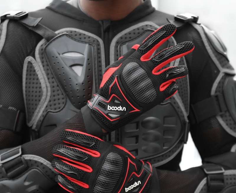 Motorbike Anti Slip Riding Gloves Black Medium