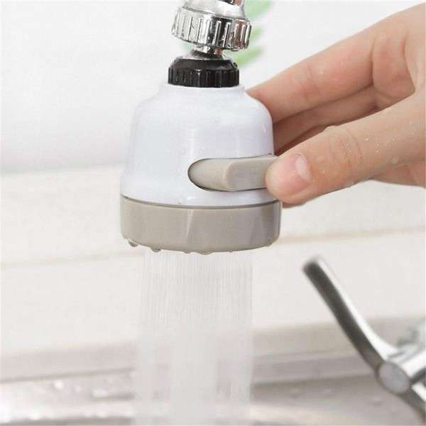 Universal 360-Degree Water Saving Tap Splash-Proof Head - 3 Modes Soft Tube